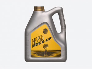 Motor Oil Can Mockup 3D Модель