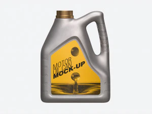 Motor Oil Can Mockup 3D Model