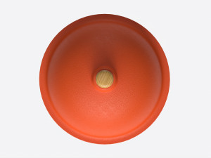 Plunger with Wooden Handle Modelo 3D