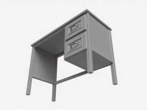 Pottery Barn Belden Desk 3D Model