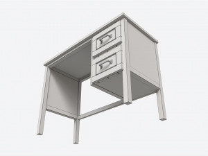 Pottery Barn Belden Desk 3D Модель