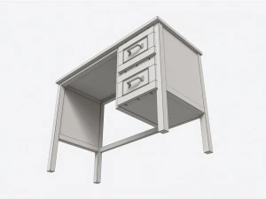 Pottery Barn Belden Desk 3D Model