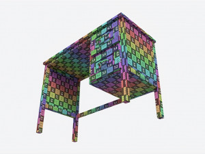 Pottery Barn Belden Desk 3D Модель