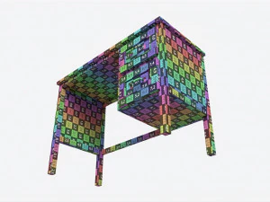 Pottery Barn Belden Desk 3D Model