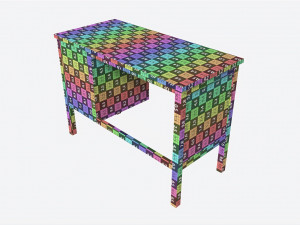 Pottery Barn Belden Desk 3D Модель