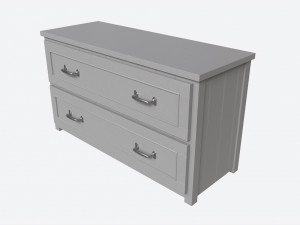 Pottery Barn Belden End-of-bed Dresser 3D मॉडल