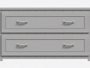 Pottery Barn Belden End-of-bed Dresser 3D मॉडल