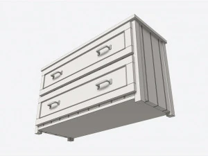 Komoda na końcu ł&oacute;żka, stodoła garncarska Belden Model 3D