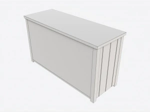 Komoda na końcu ł&oacute;żka, stodoła garncarska Belden Model 3D