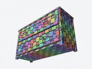 Komoda na końcu ł&oacute;żka, stodoła garncarska Belden Model 3D