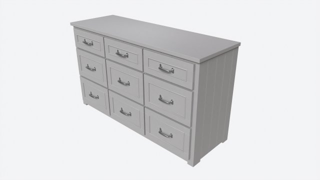Pottery Barn Belden Extra wide Dresser 3D