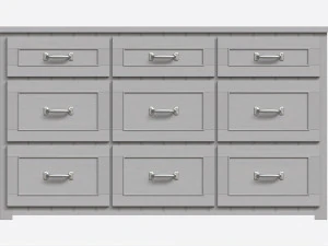 Pottery Barn Belden Extra-wide Dresser 3D Model