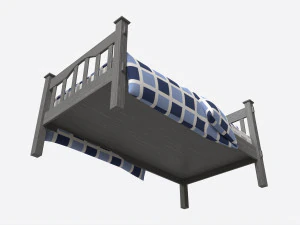 Pottery Barn Kendall Bed Single 3D Model