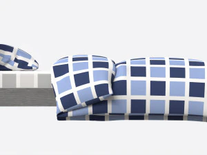 Pottery Barn Kendall Bed Single 3D Model