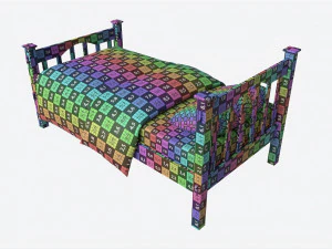 Pottery Barn Kendall Bed Single 3D Model