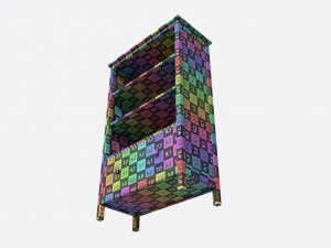 Pottery Barn Kendall Bookcase Tall 3D Model