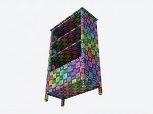 Libreria alta Pottery Barn Kendall Modello 3D