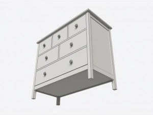 Cassettiera Kendall del fienile in ceramica Modello 3D