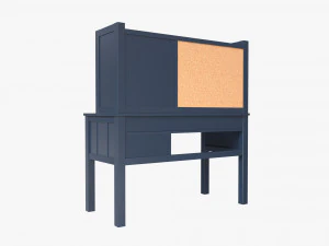 Pottery Barn Kids Camp Desk with Hutch 3D Model