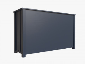 Pottery Barn Kids Camp Extra Wide Dresser 3D Model