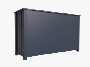 Cassettiera extra ampia per bambini Pottery Barn Modello 3D