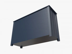 Cassettiera extra ampia per bambini Pottery Barn Modello 3D