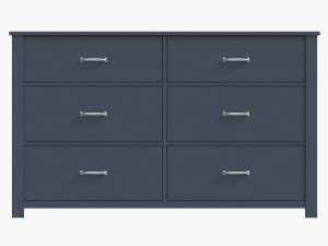 Pottery Barn Kids Camp Extra Wide Dresser 3D Model