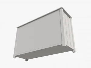 Cassettiera extra ampia per bambini Pottery Barn Modello 3D