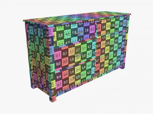 Cassettiera extra ampia per bambini Pottery Barn Modello 3D