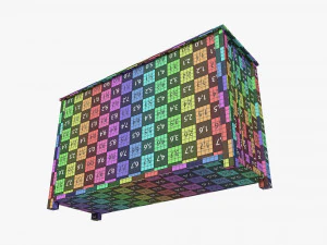 Cassettiera extra ampia per bambini Pottery Barn Modello 3D