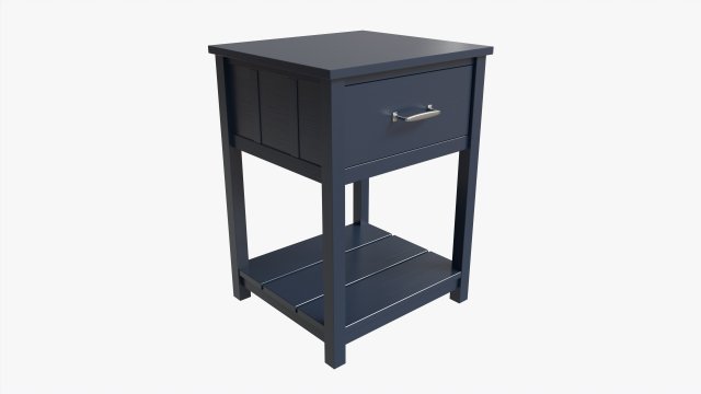 Pottery Barn Kids Camp Nightstand 3D Model .c4d .max .obj .3ds .fbx .stl .blend 