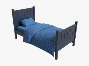 Pottery Barn Kids Camp Twin Bed 3D Модель