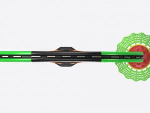 Speedminton Racquet with Shuttlecock Modelo 3D