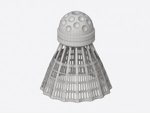 Speedminton Shuttlecock 3D Model