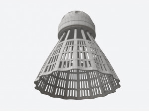 Speedminton Shuttlecock 3D Model