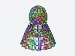 Speedminton Shuttlecock 3D Model