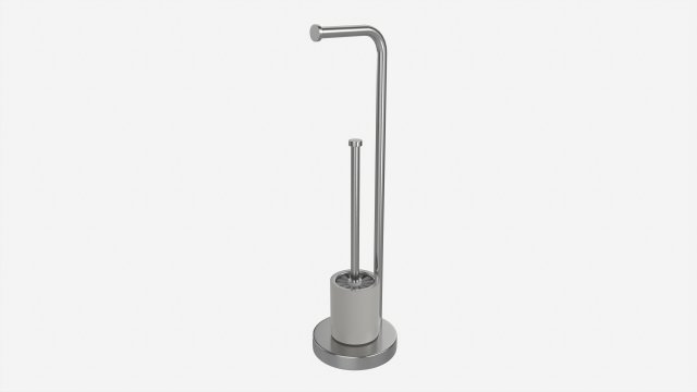 Toilet Brush with Stand 3D Model .c4d .max .obj .3ds .fbx .stl .blend 