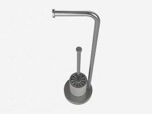 Toilet Brush with Stand 3D Model