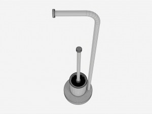Toilet Brush with Stand 3D Model