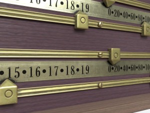 Vintage Billiard Snooker Scoreboard 3D 모델