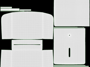Bathroom Tissue Dispenser Wall-Mounted 3D Model