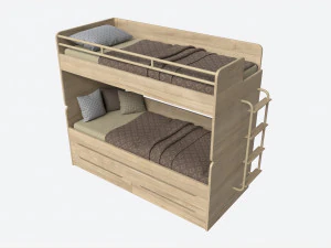 Beliche para Crian&ccedil;as com Arruma&ccedil;&atilde;o Modelo 3D