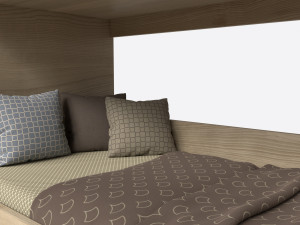 Bunk Bed for Children with Storage Model 3D