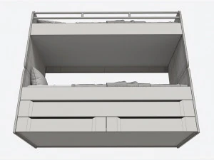 Beliche para Crian&ccedil;as com Arruma&ccedil;&atilde;o Modelo 3D