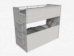 Beliche para Crian&ccedil;as com Arruma&ccedil;&atilde;o Modelo 3D