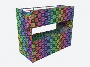 Bunk Bed for Children with Storage Model 3D