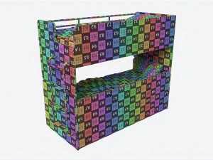 Beliche para Crian&ccedil;as com Arruma&ccedil;&atilde;o Modelo 3D