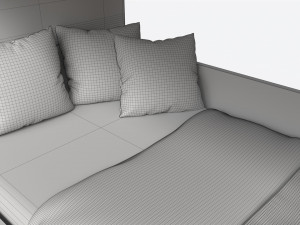 Bunk Bed for Children with Storage and Boxes Modèle 3D