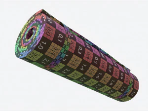 Tapete para exerc&iacute;cios de ioga para acampamento Modelo 3D