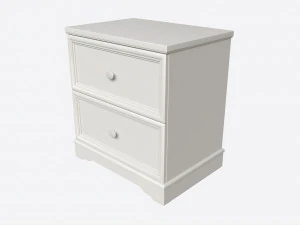 Mesa de cabeceira infantil com 2 gavetas Modelo 3D